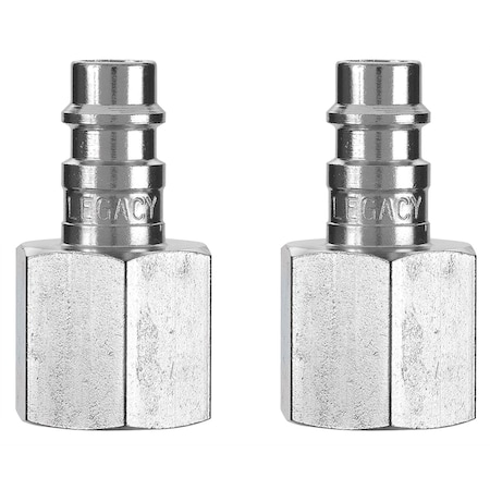 Legacy High Flow Plug, 1/4 Body, 3/8FNPT, 2 pcs. A53630FZ-2PK